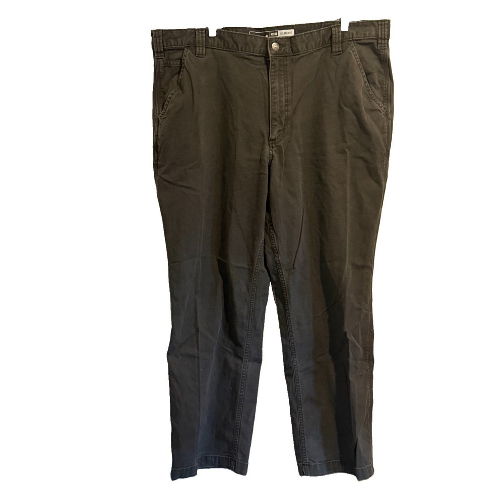 Carhartt Rugged Flex Canvas Work Pants Mens 42X30 Gray Excellent Cargo Utility